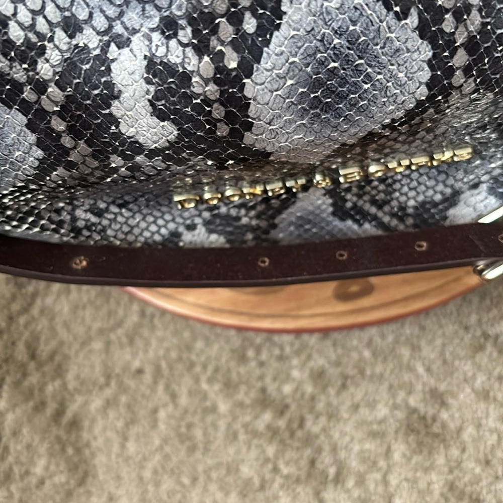 Dooney & Bourke Large Python Print Barlow Bag-
Style #9P039 GY - Picture 17 of 17